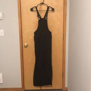 Black overalls